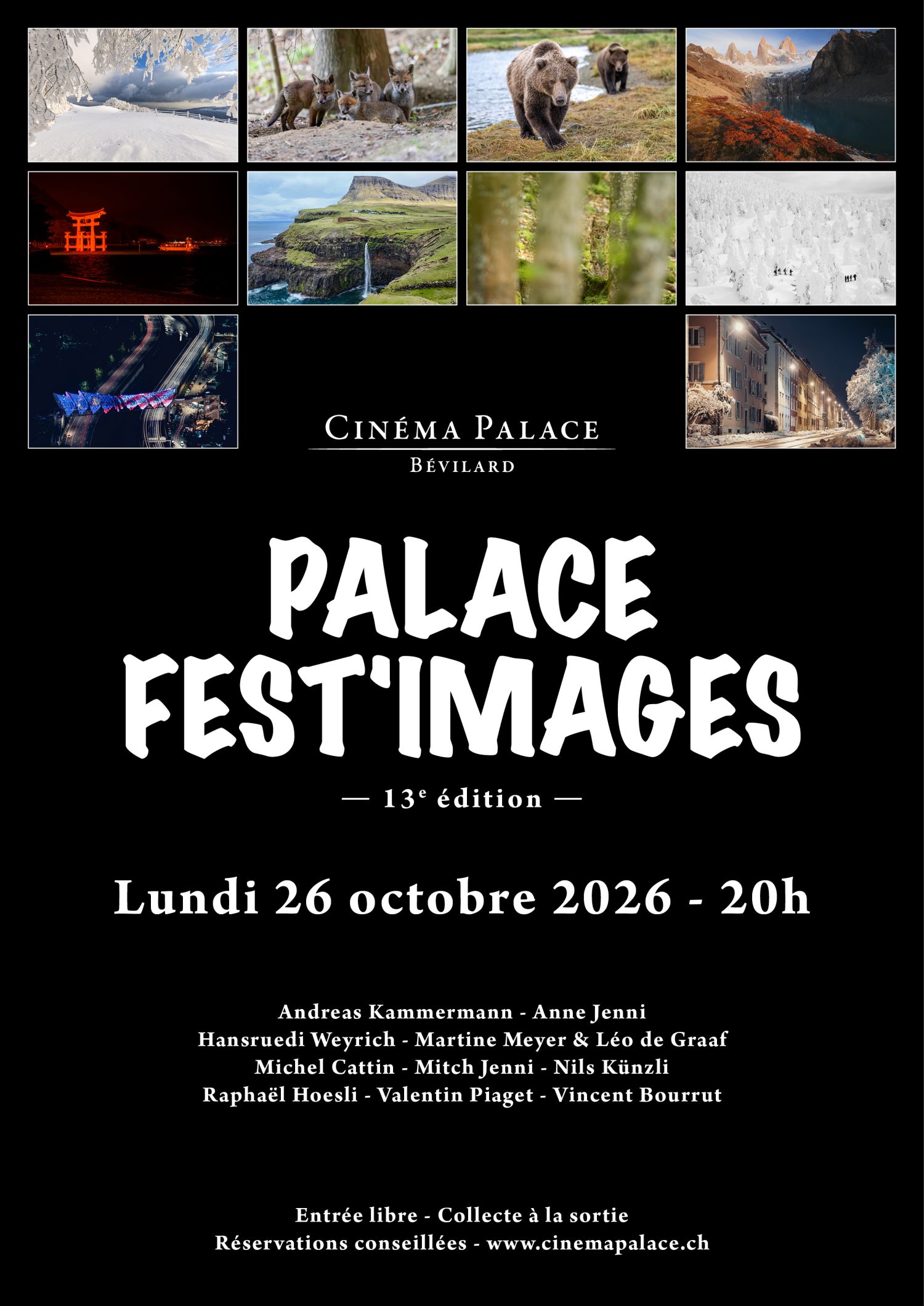 13e édition du PALACE FEST'IMAGES *Réservation conseillée*