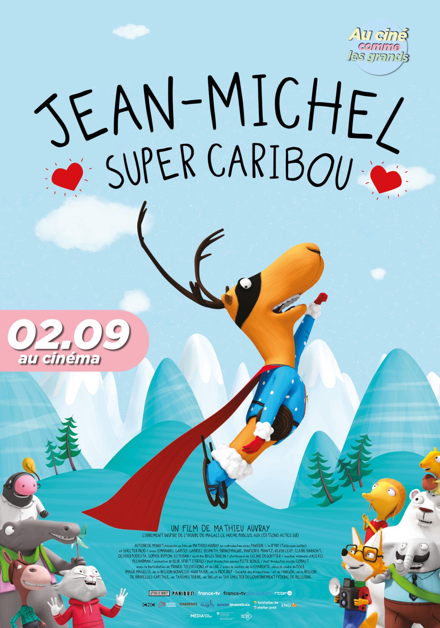 *Au ciné comme les grands* Jean-Michel super caribou